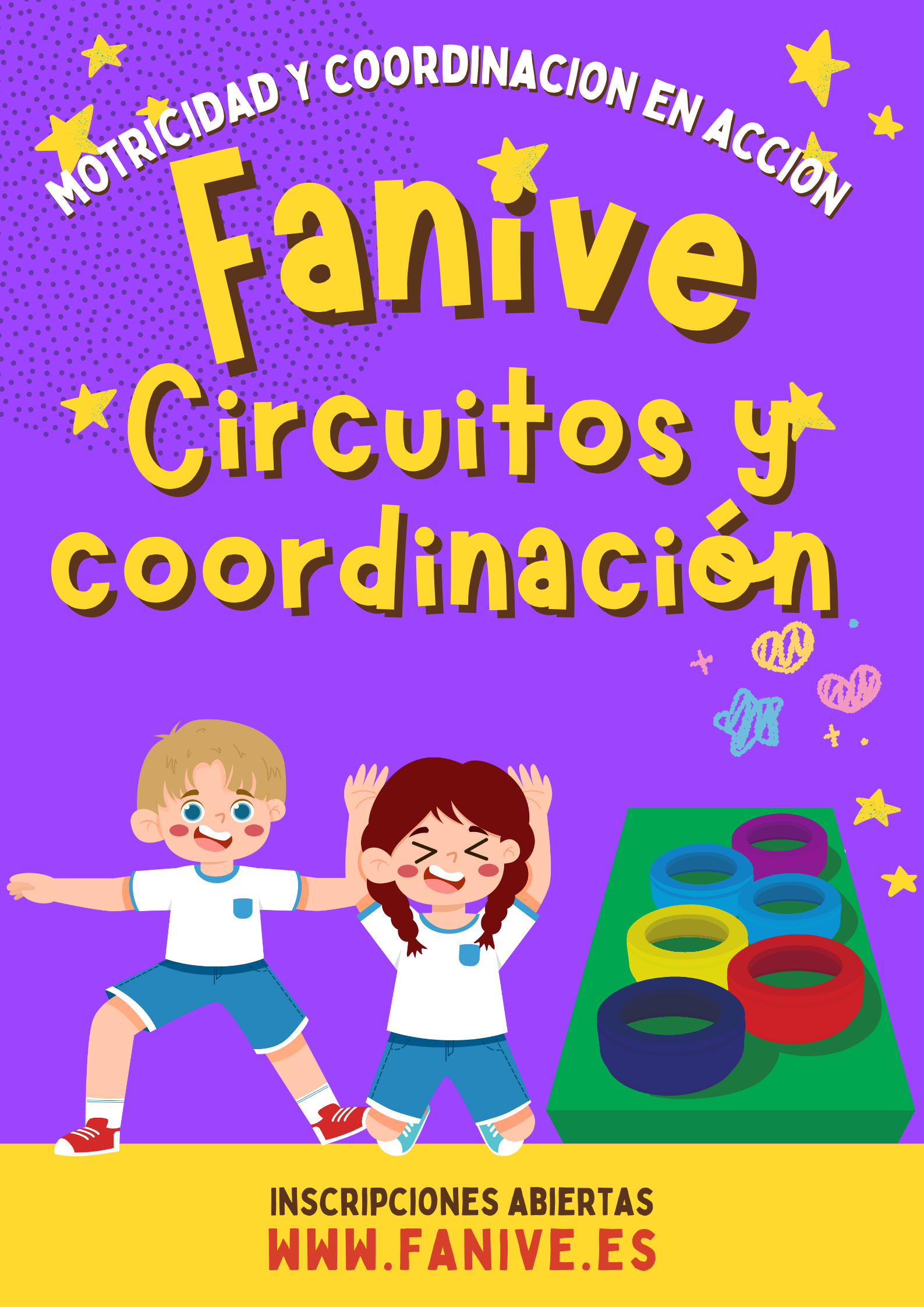 Circuitos y Obstáculos (Edades sugeridas: 6–12 años)