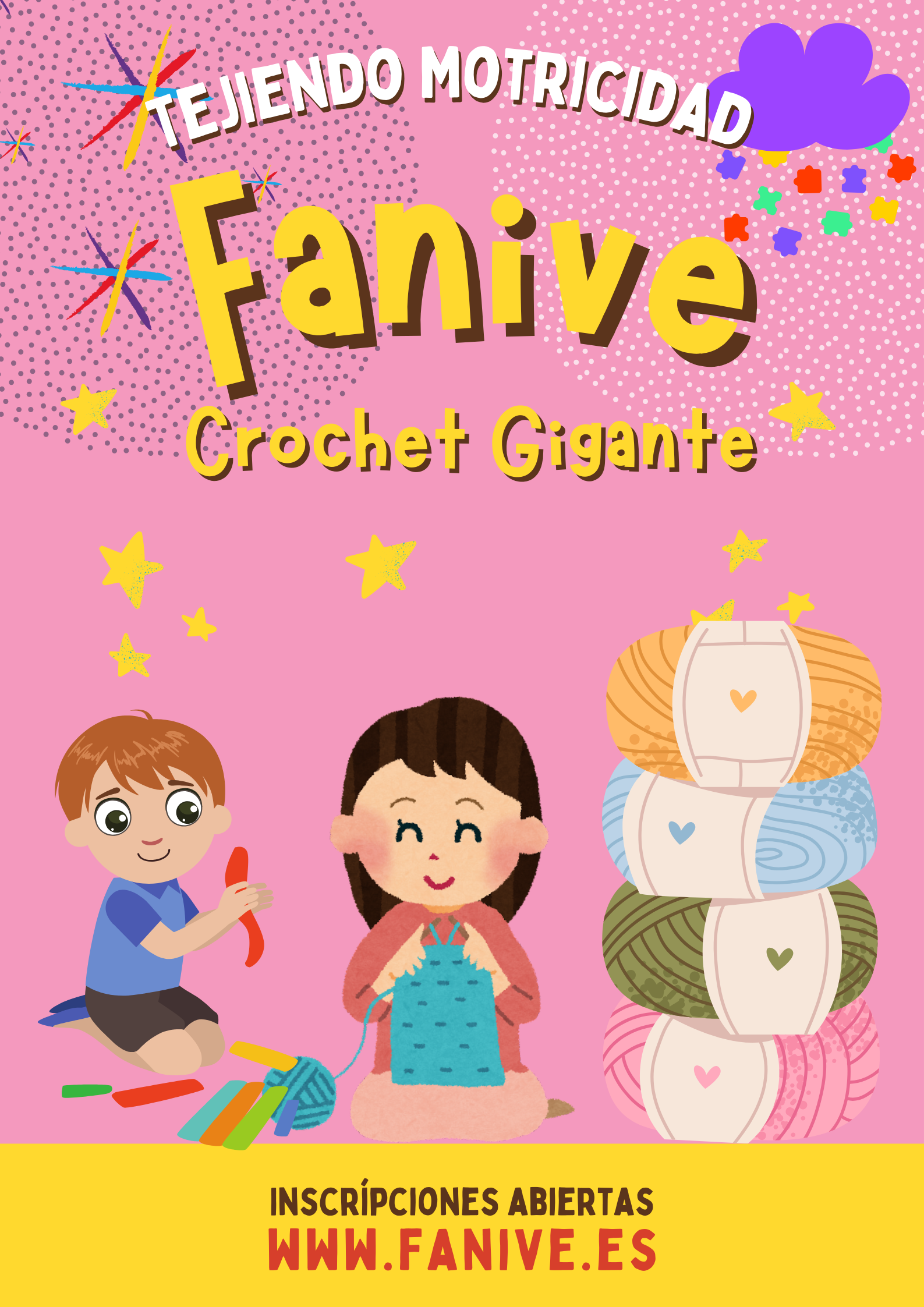 Crochet Gigante (Edades sugeridas: 7–12 años)