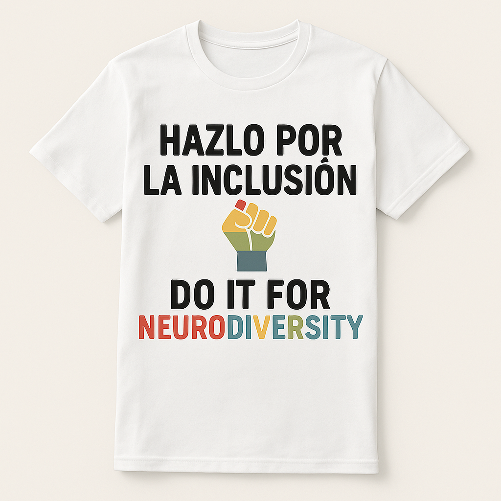 Camiseta con mensaje inclusivo