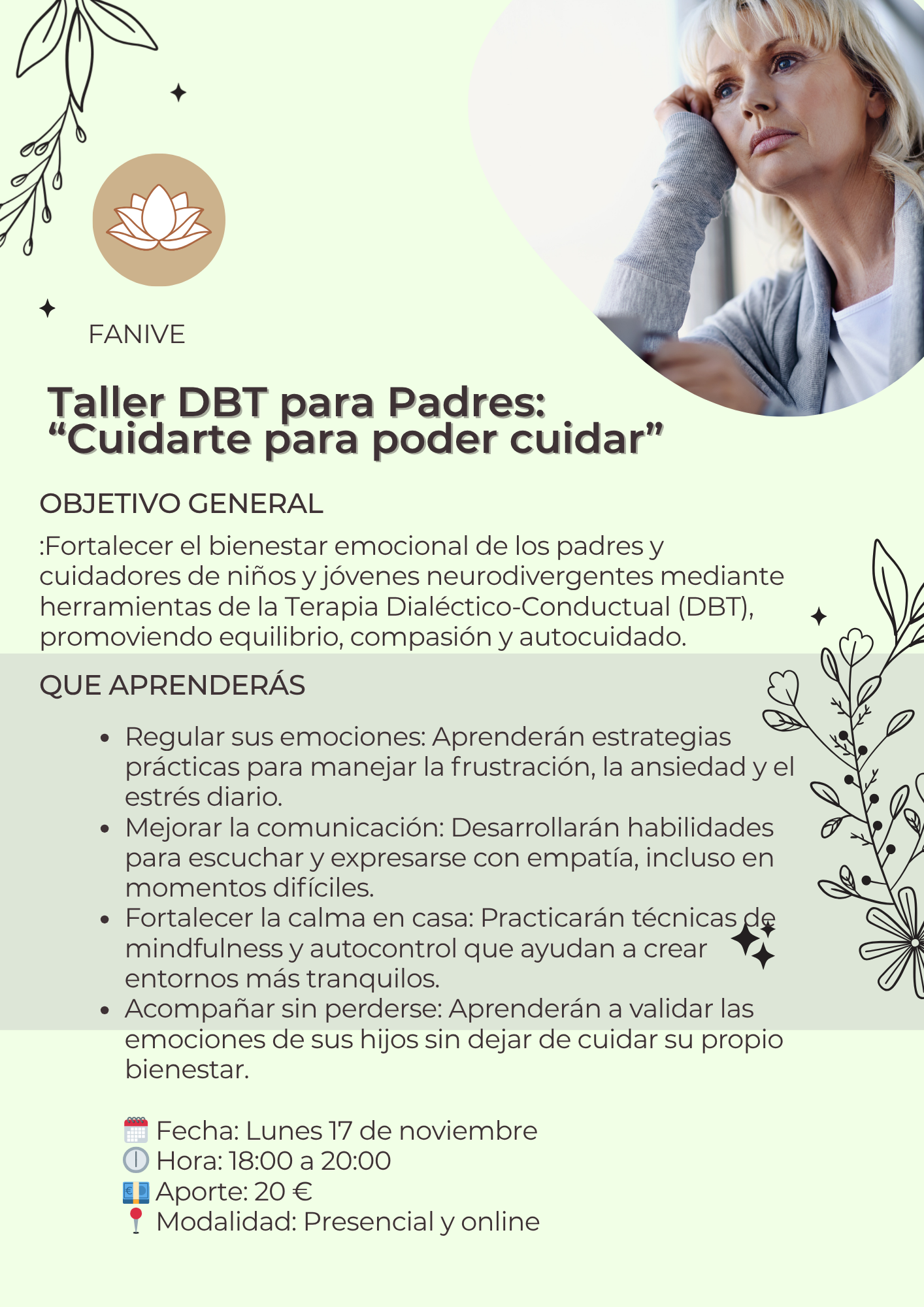 Taller de Terapia Dialéctico Conductual (Para Padres)