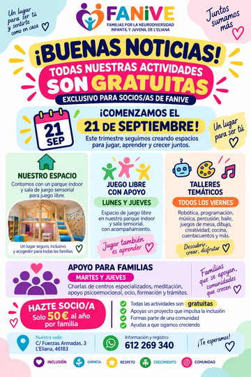 Hazte Socio/a FANIVE — Cuota Anual Familiar